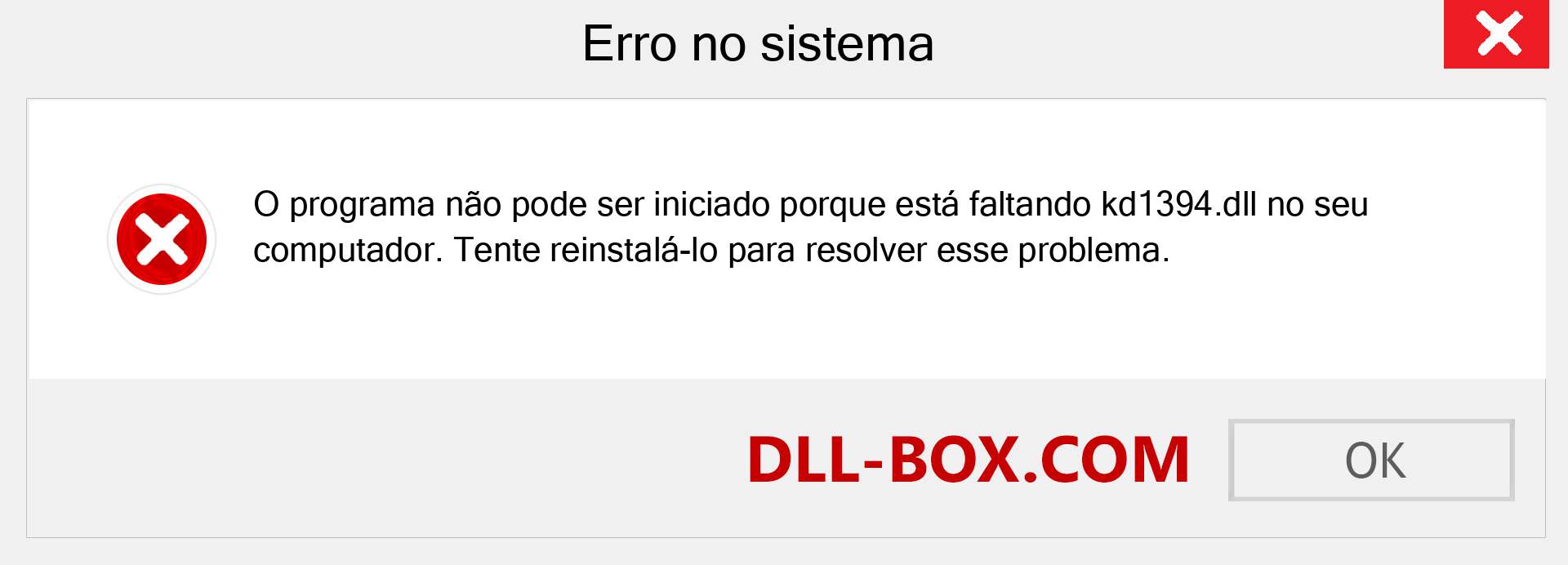 Arquivo kd1394.dll ausente ?. Download para Windows 7, 8, 10 - Correção de erro ausente kd1394 dll no Windows, fotos, imagens